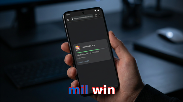 Main screen of Mil Win apk page for PK players