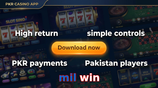 Main screen of Mil Win gamedownload page for PK players